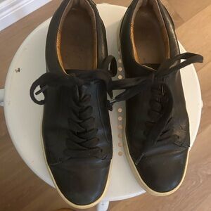 Frye black leather sneakers 7.5